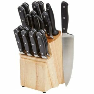 AmazonBasics Top Ten Kitchen Knife Sets