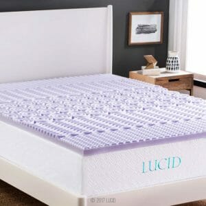 LUCID 2 Top Ten Full-Size Memory Foam Mattress Toppers